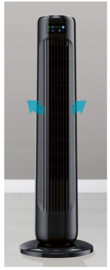 Wentylator kolumnowy STVD 45 A1 z wyświetlaczem pilotem obrót o 90° czarny Model STVD 45 A1