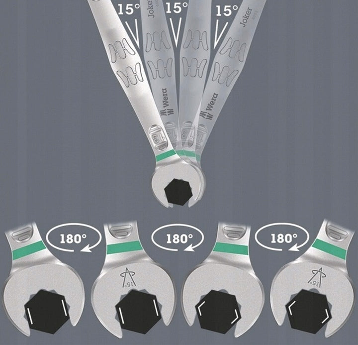 Wera Joker 6003 Set 15 pieces 05020302001 flat-eye wrenches Manufacturer code 05020302001