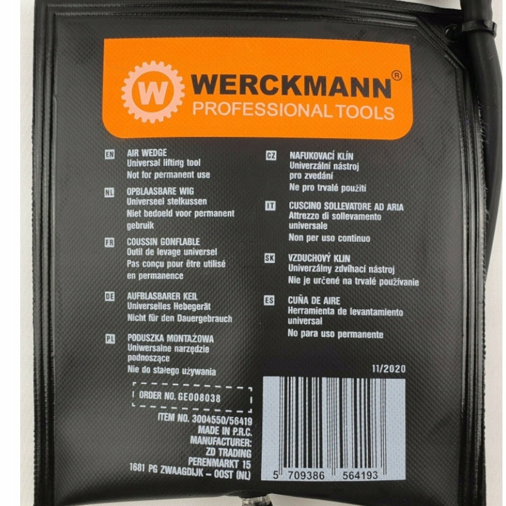 Werckmann pneumatic mounting cushion 150 kg 15x16 Manufacturer code 5709386564193