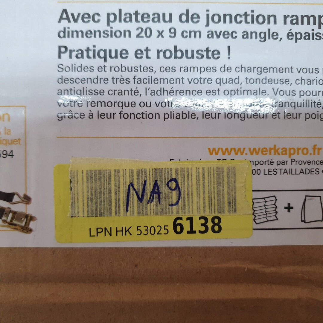 Werkapro 10472 inrun ramp Manufacturer code 3700723404723