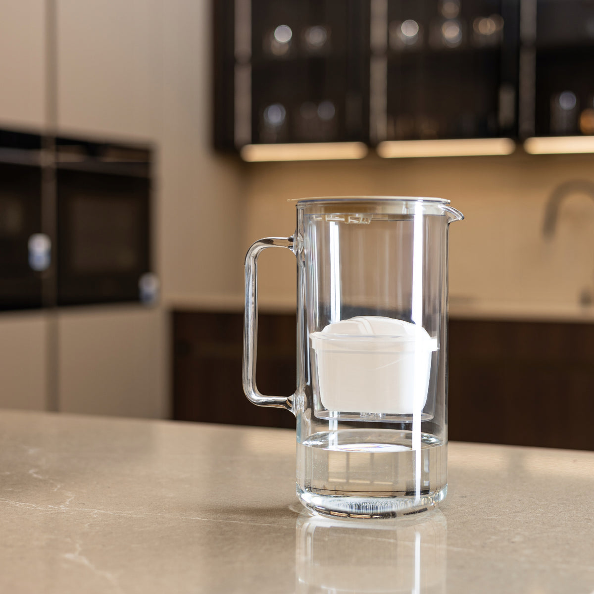 Wessper D4 BOROSILICATE MINI glass filter jug 2l + 5x filter Manufacturer code WES208-FF-BG_+_4X_FL01