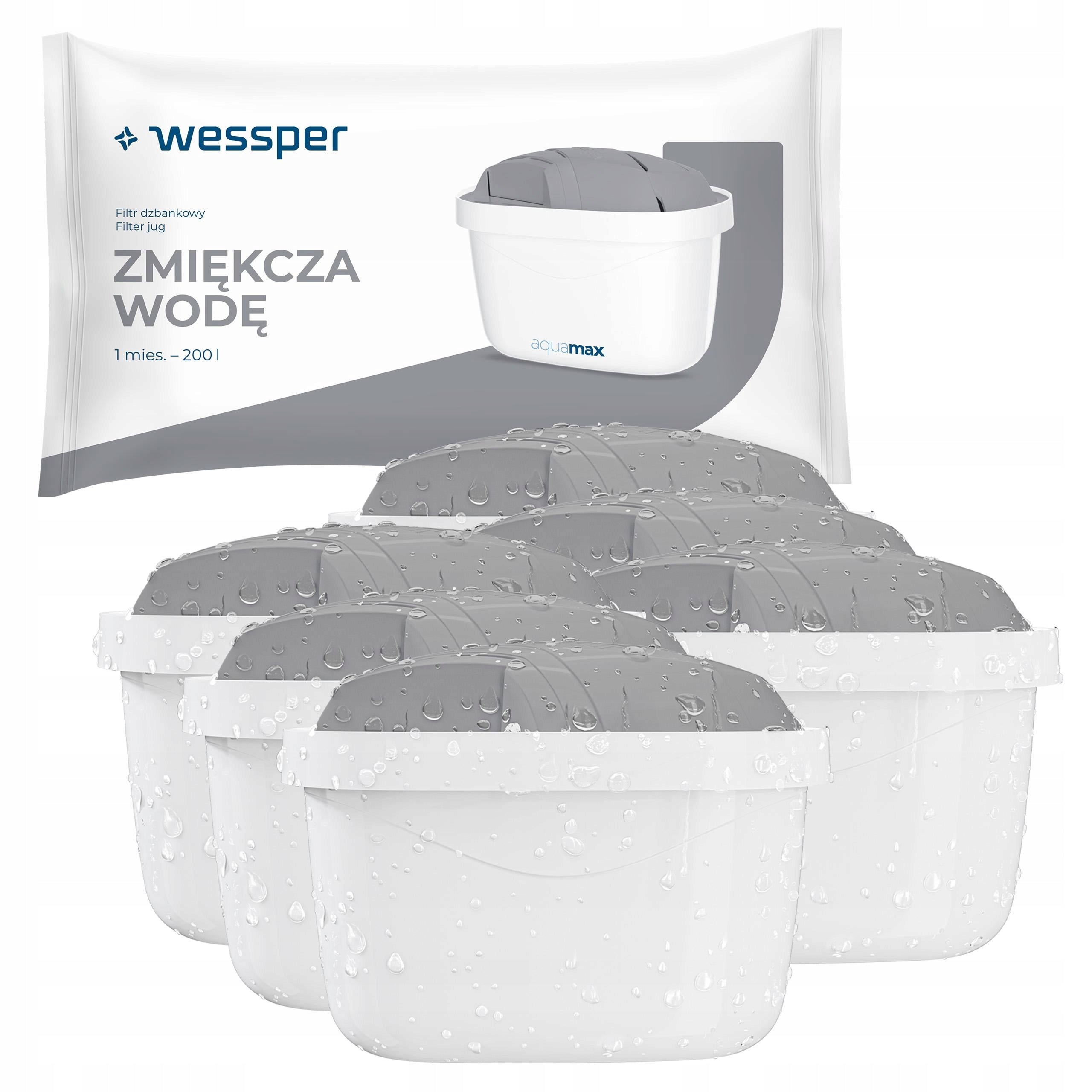 Wessper PROTECT filter for Brita Dafi jug replacement for hard water 6x