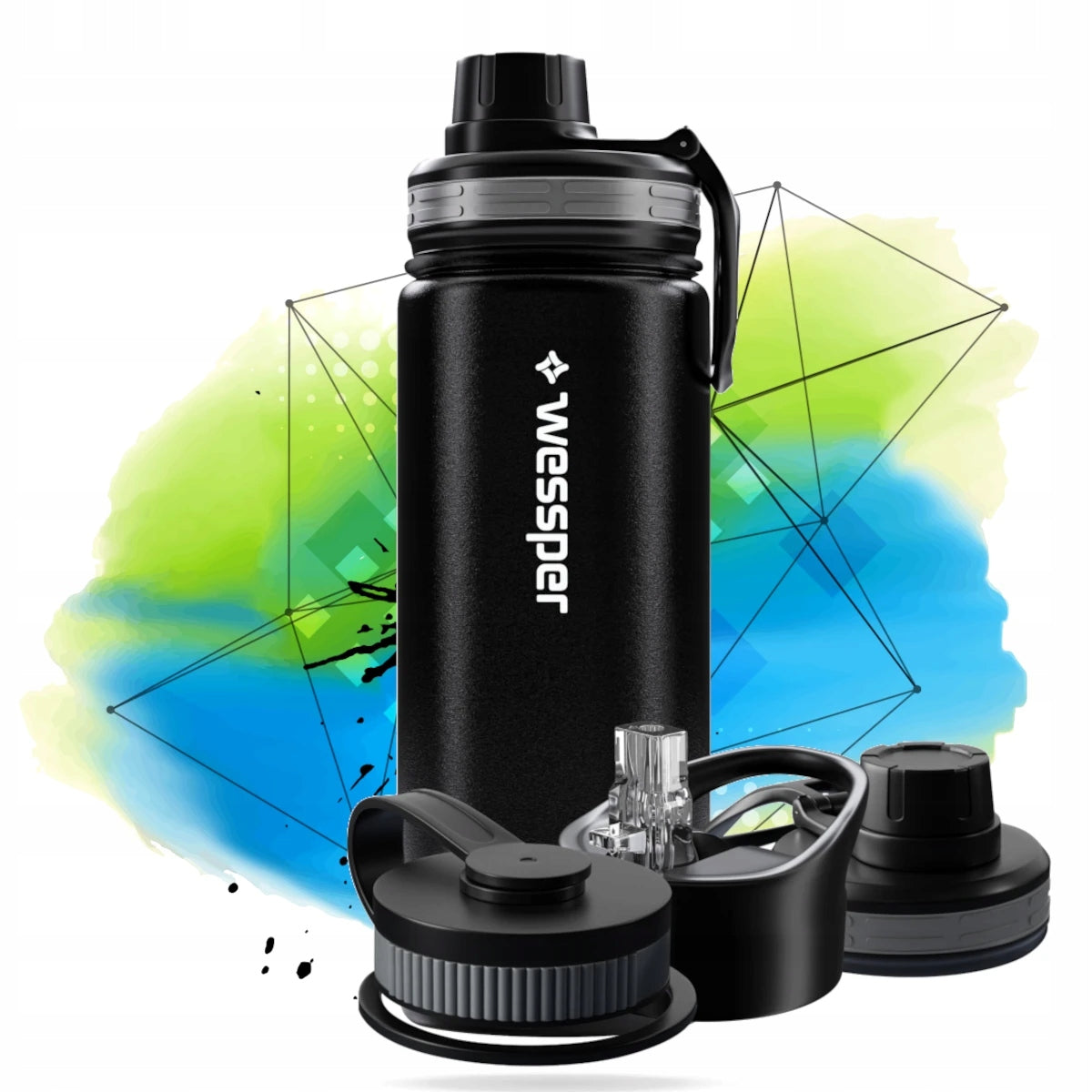 Wessper Thermal bottle THERMOSTEEL black 500ml