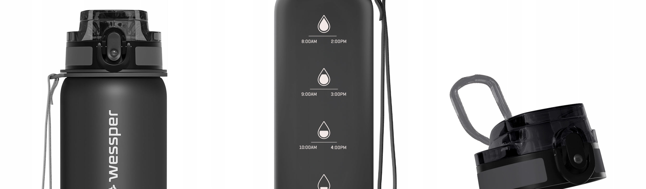 Wessper filter bottle1 1L + filter | water bottle 1000 ml BPA FREE Packaging status original