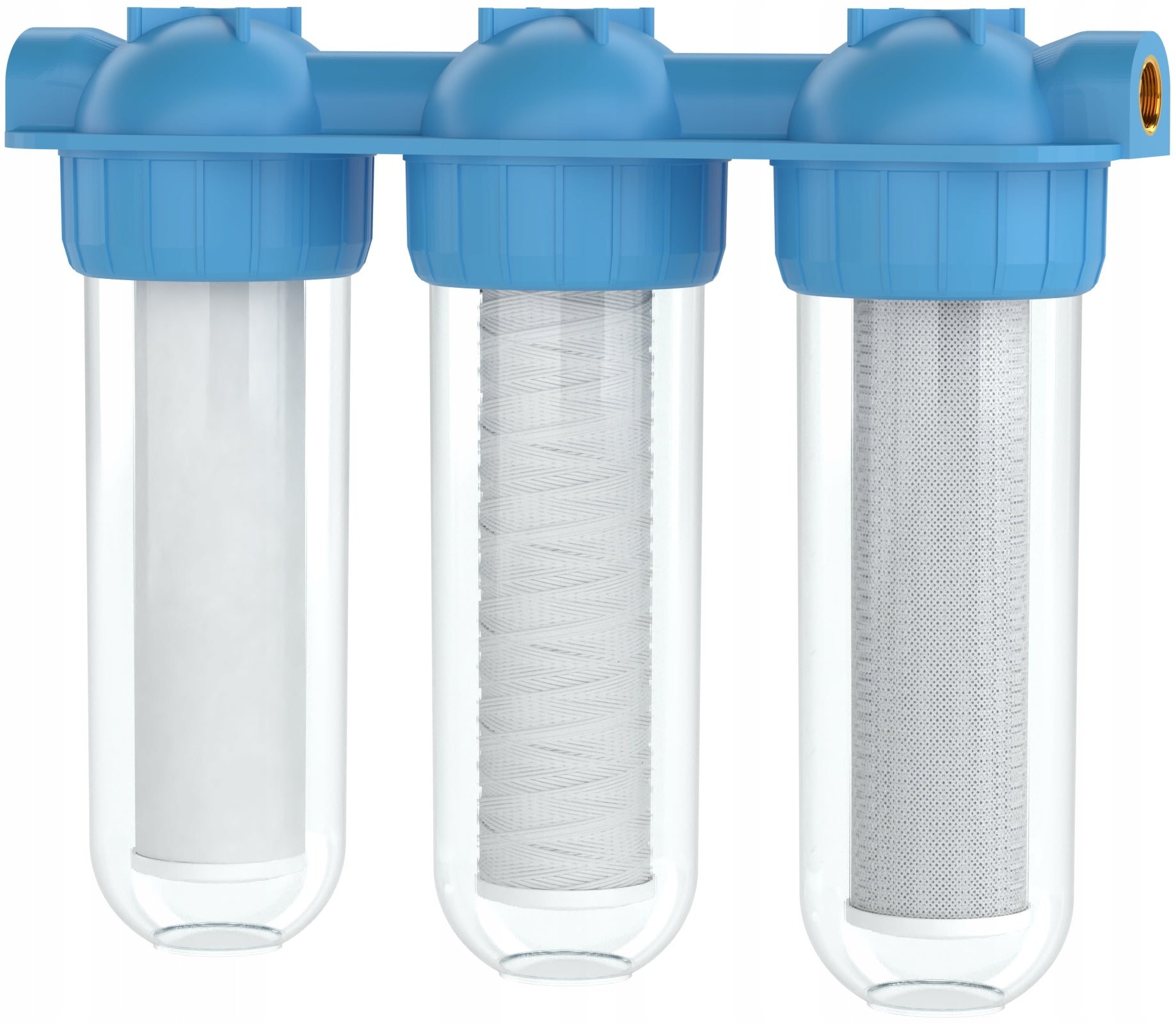 Wessper water filter 1" 3 stage for the whole house + cartridges pre-filtration Brand Wessper
