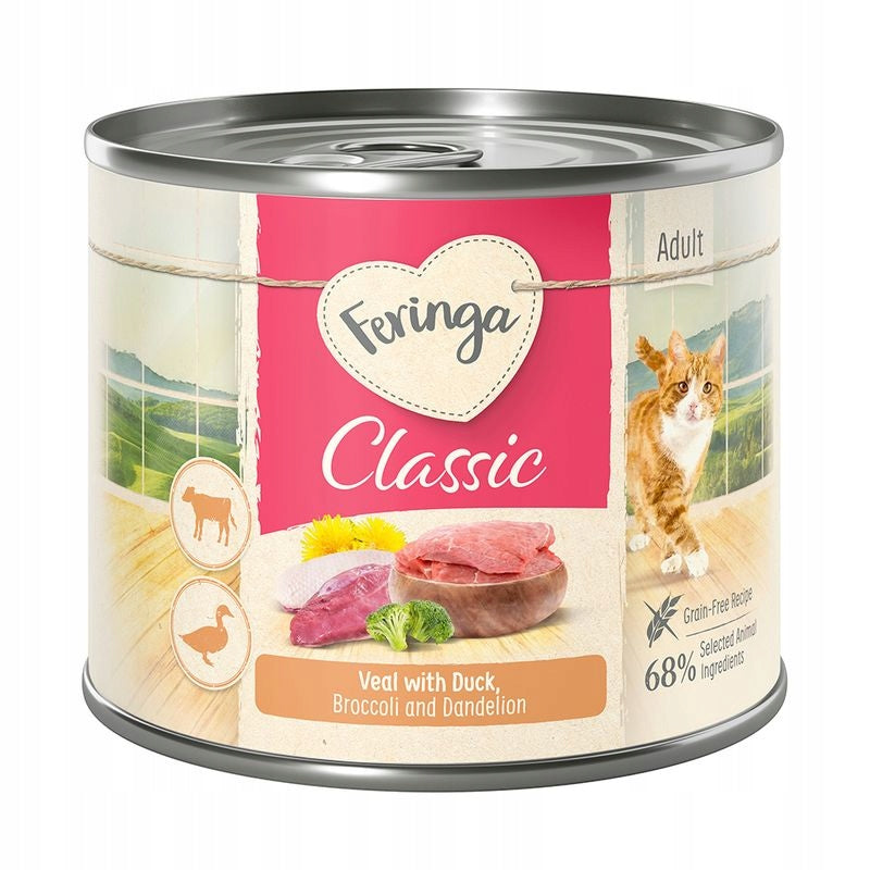 Wet Cat Food Feringa Classic Meat Menü mix of flavours 12 x 200 g Product weight 2.4 kg