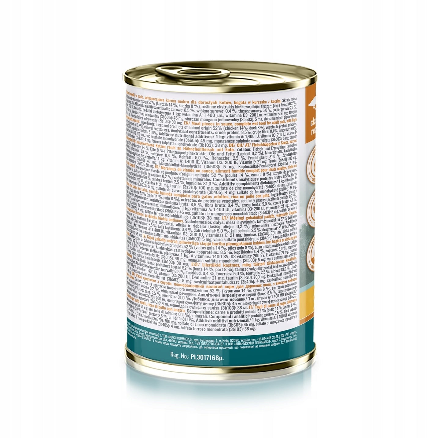 Wet Cat Food PUPIL Prime Rich in Chicken with Duck 400 g Manufacturer code 5906731522352