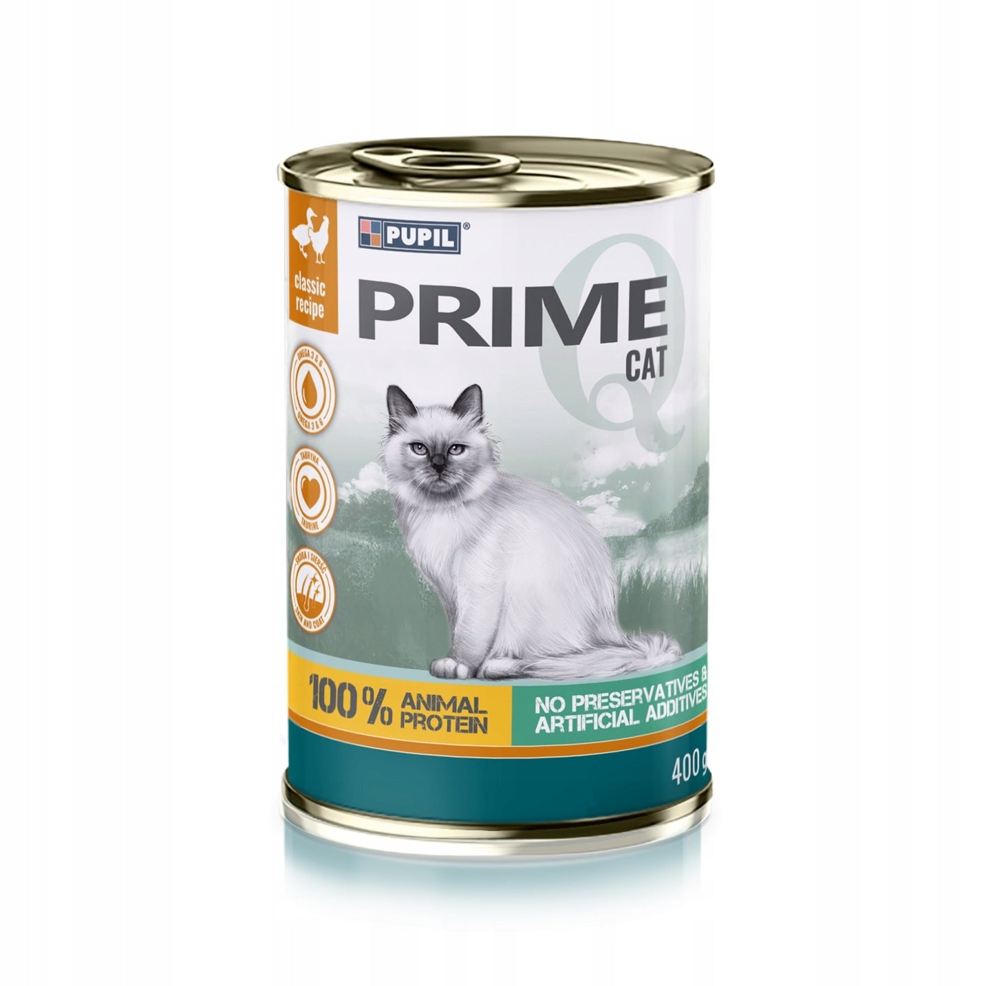 Wet Cat Food PUPIL Prime Rich in Chicken with Duck 400 g