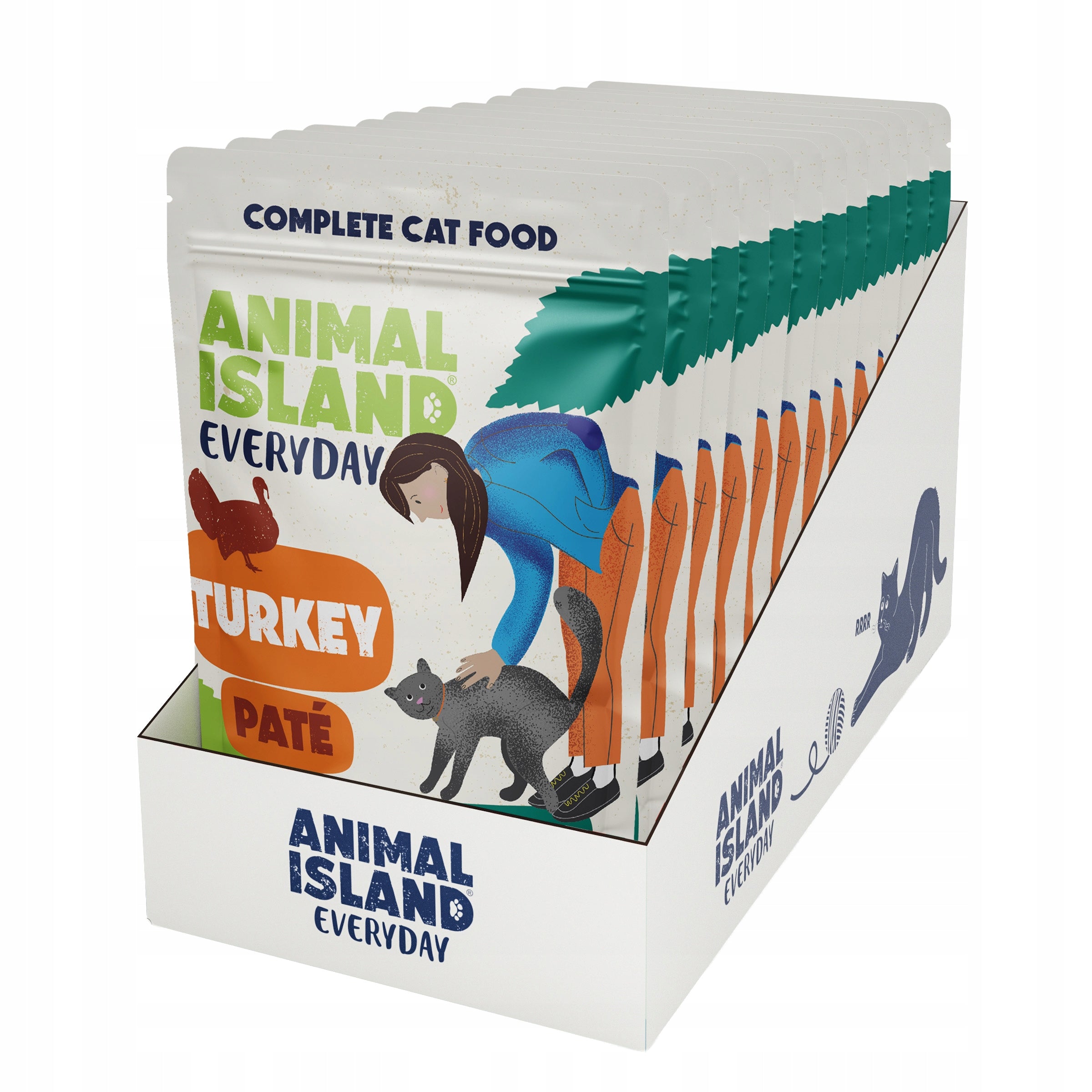 Wet Cat Food Sachets Beef-Turkey Pate 2x12Pack -Mix Grain Free Manufacturer code P_ZES_WOŁ-12SASZ_PIND-12SASZ