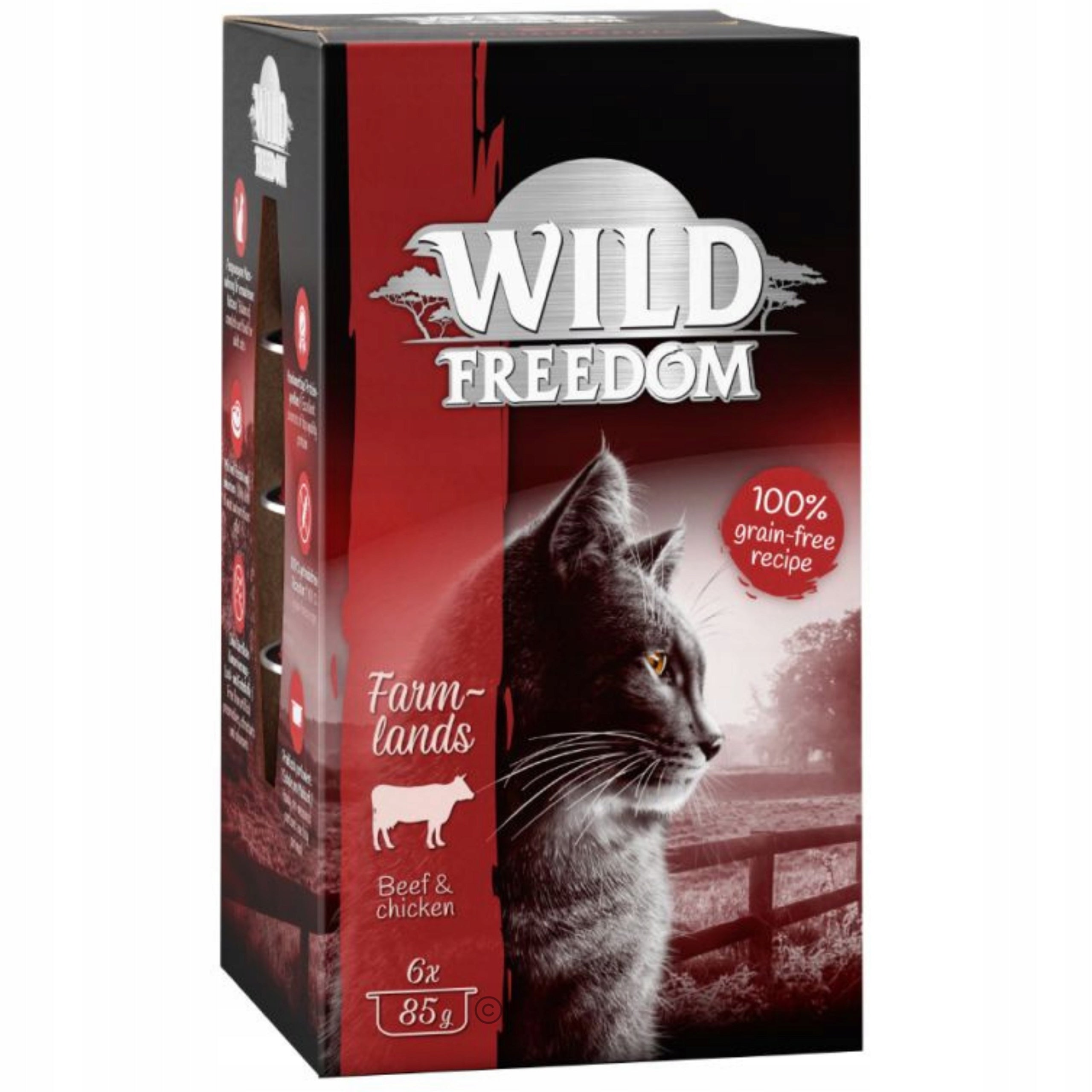 Wet Cat Food Wild Freedom Adult Beef and Chicken Tray 6 x 85 g Brand Wild Freedom
