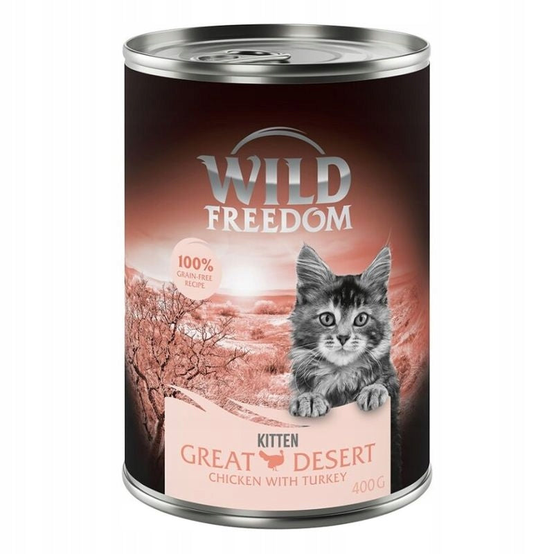 Wet Cat Food Wild Freedom Kitten Mix of Tastes Junior 6 x 400g Packaging status original