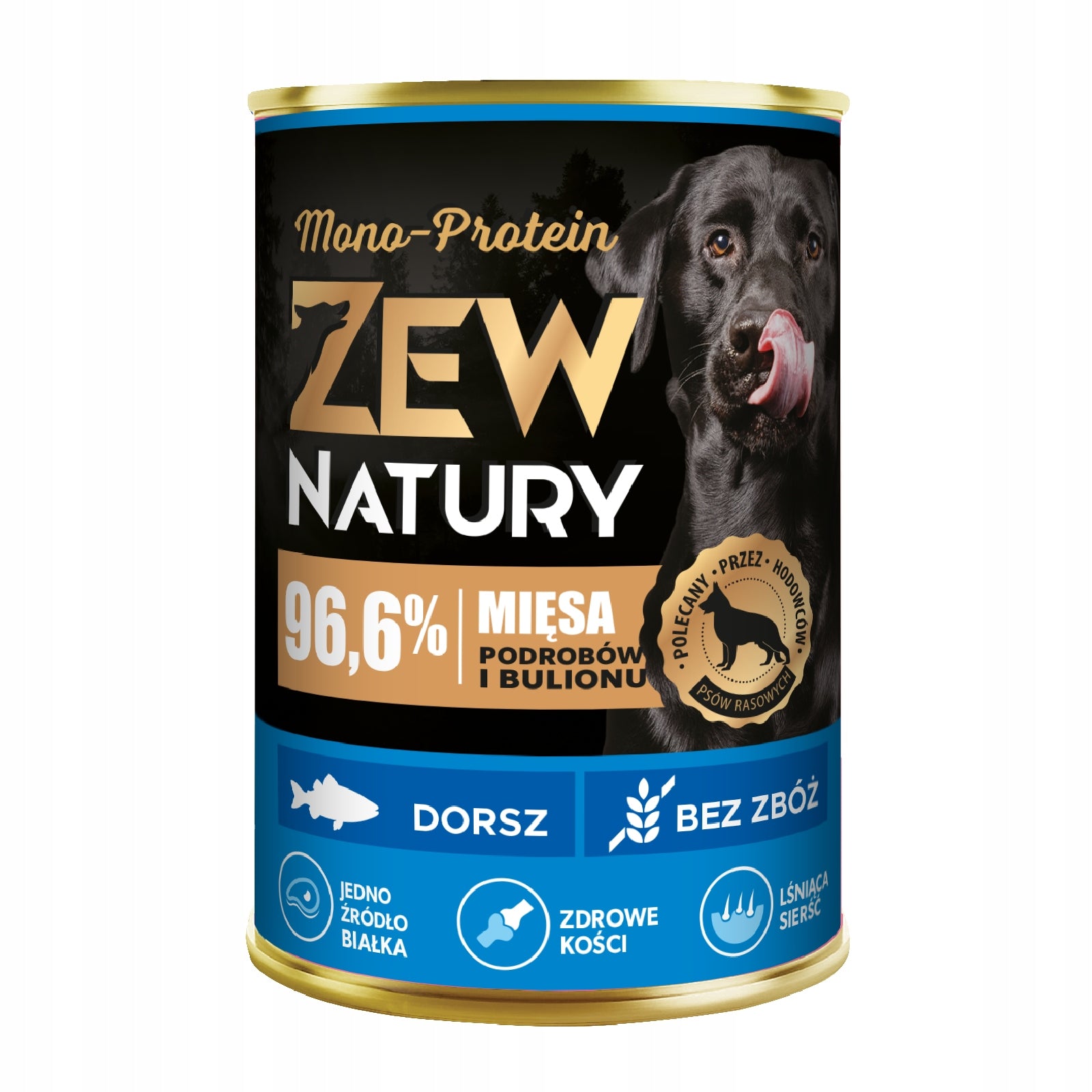 Wet Dog Food ZEW NATURY 400g Cod Whole Fish for Adult Dogs Manufacturer code ZEW NATURY 400g Dorsz