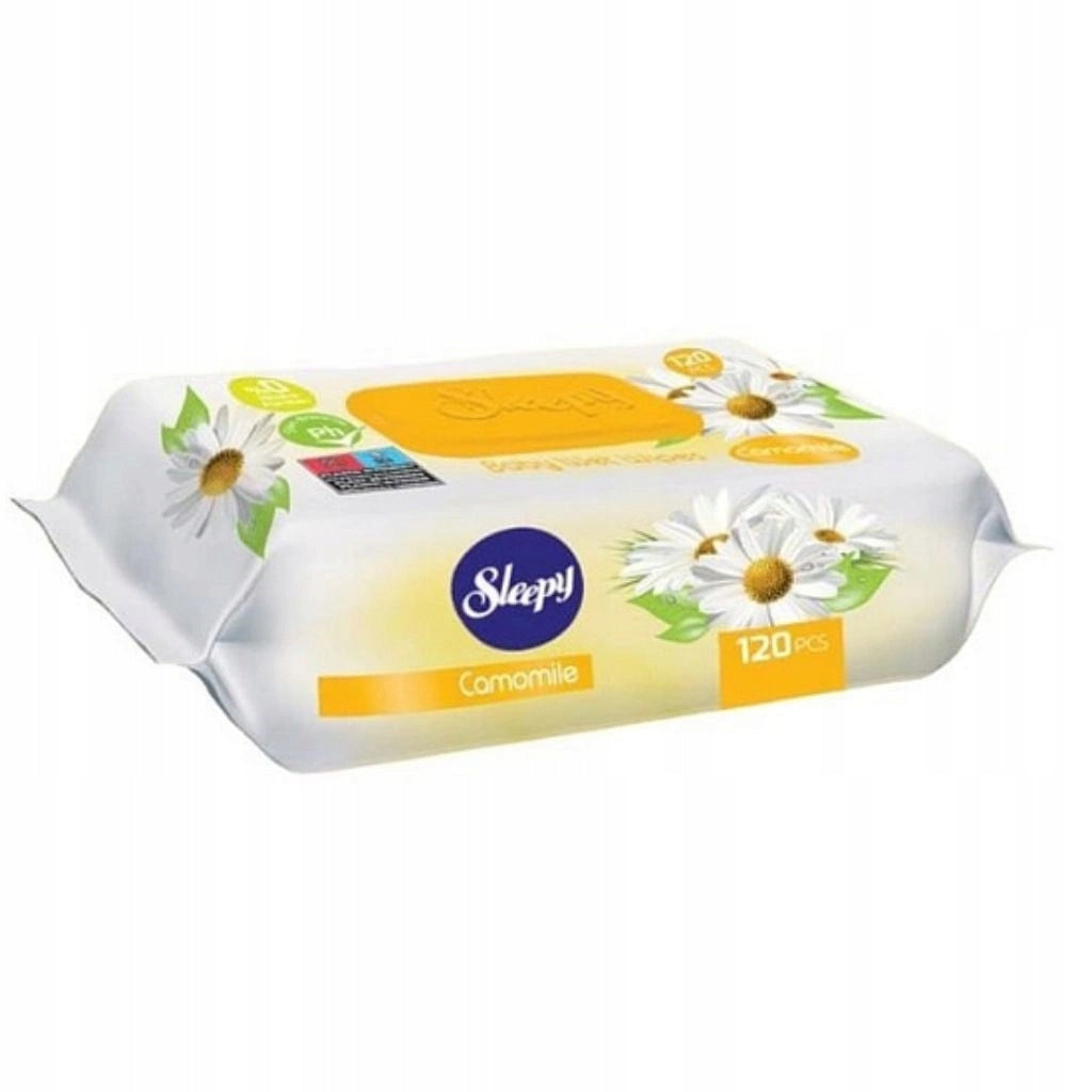 Wet Wipes for Children Sleepy Chamomile with Slaps 120pcs Packaging status original
