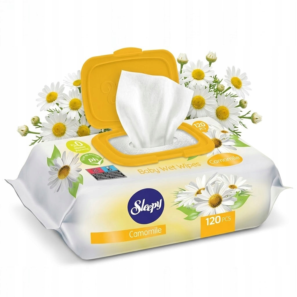 Wet Wipes for Children Sleepy Chamomile with Slaps 120pcs