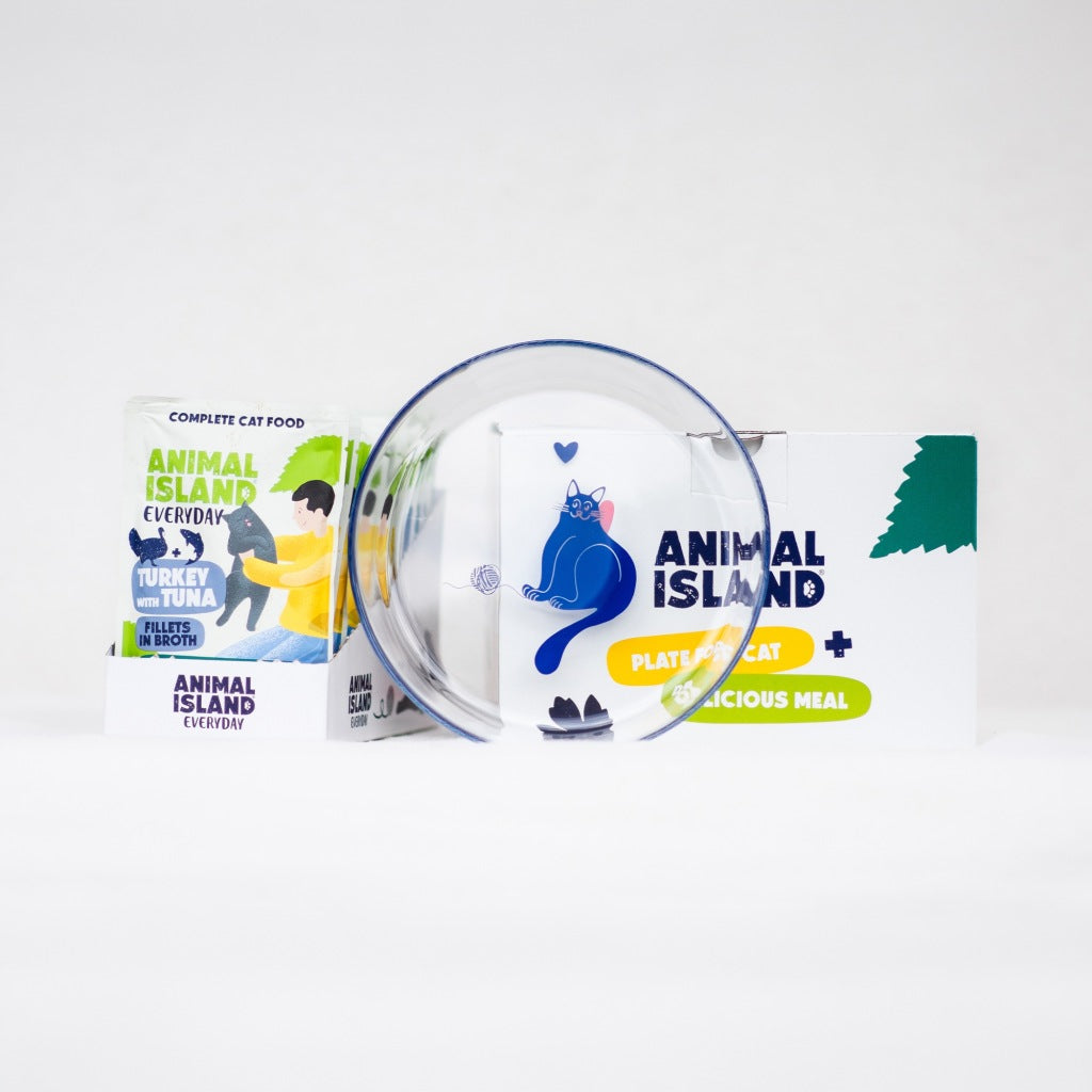 Wet cat food ANIMAL ISLAND turkey with tuna 12x85g + FREEBIE Brand Animal Island