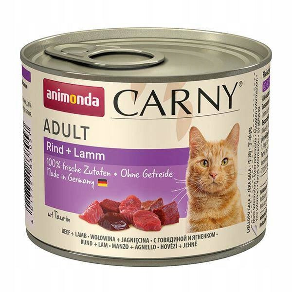 Wet cat food ANIMONDA Carny Adult beef lamb 200g