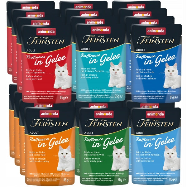Wet cat food Animonda sachet 85 g mix 5 flavors set of 24 pcs.