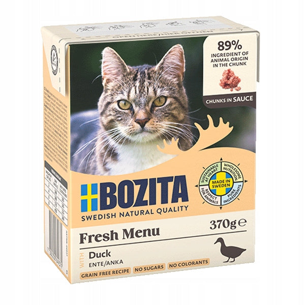 Wet cat food BOZITA Duck in sauce 370g