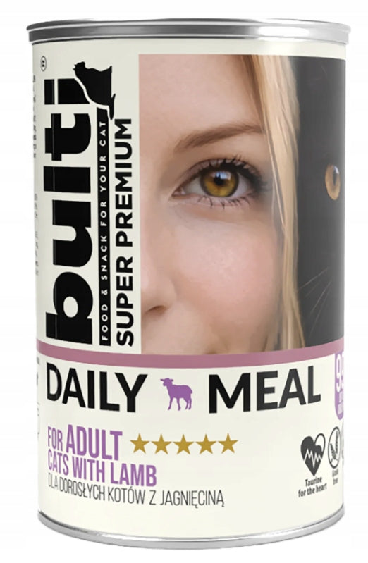 Wet cat food BULTI DAILY MEAL ADULT WITH LAMB 400g Lamb 0,4kg