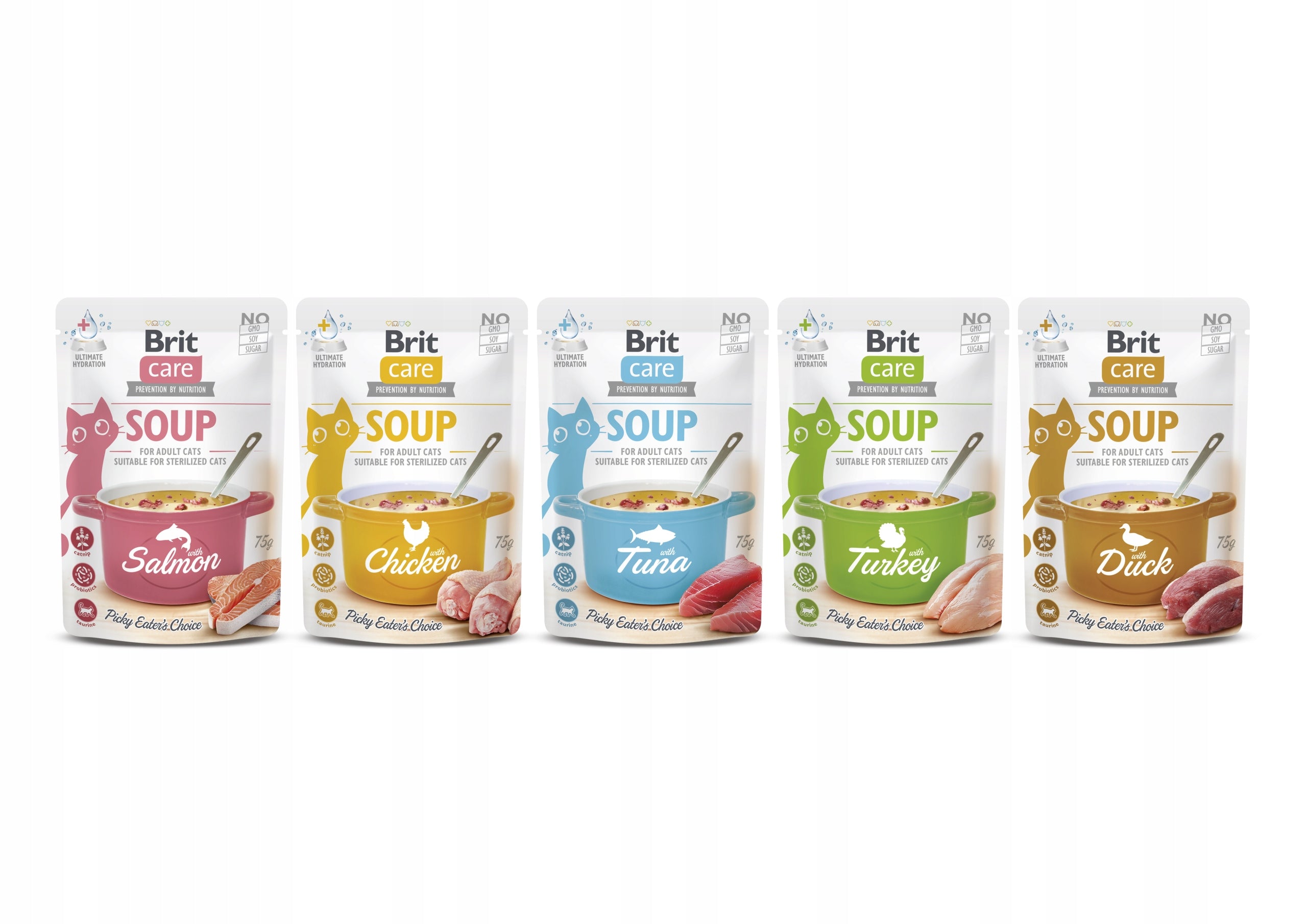 Wet cat food Brit Care Cat Soup tuna sachet 70g Manufacturer code 104-101058