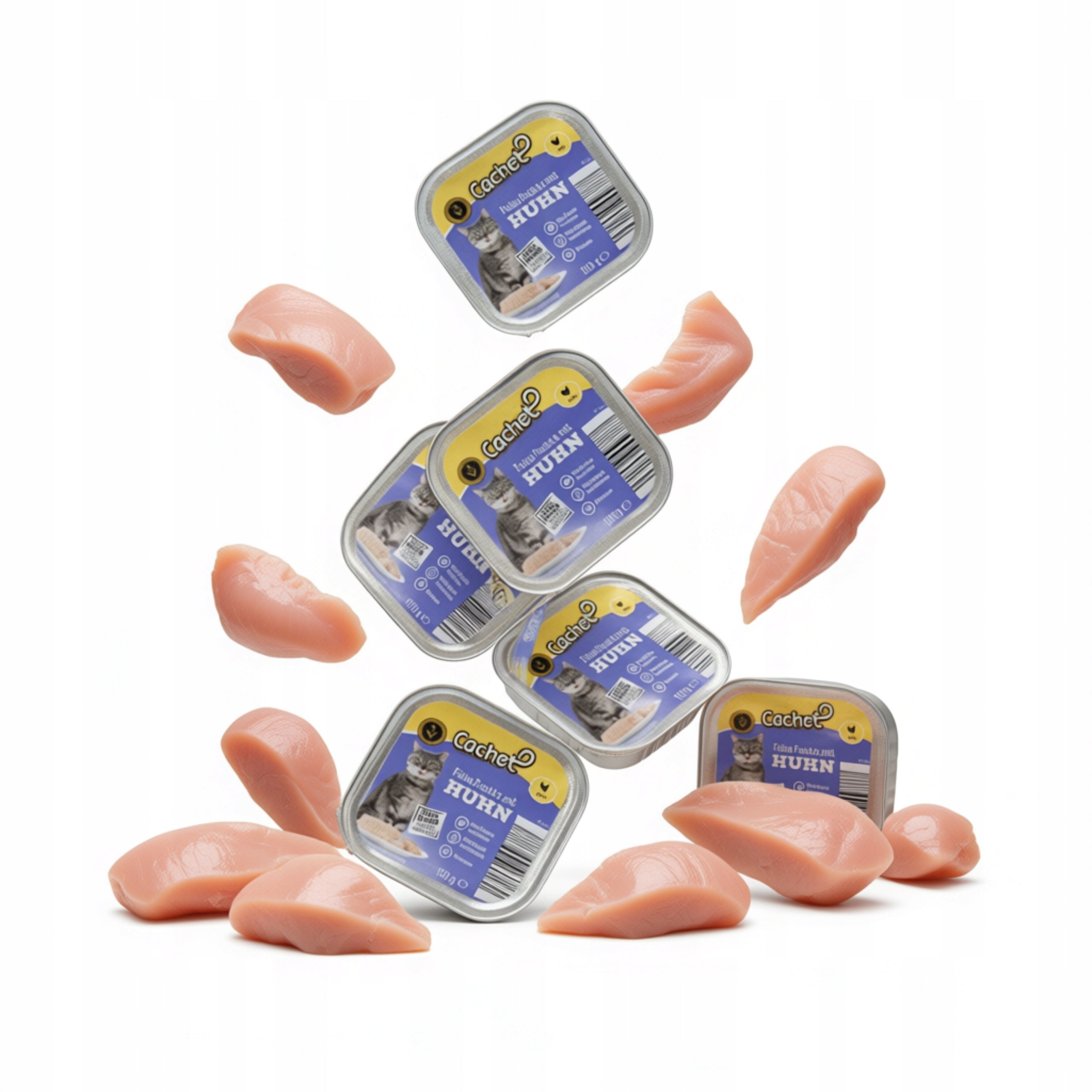 Wet cat food Cachet pate tray with chicken 100g Manufacturer code 9406