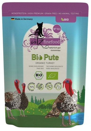 Wet cat food Catz Finefood Bio N.511 Turkey sachet 85g
