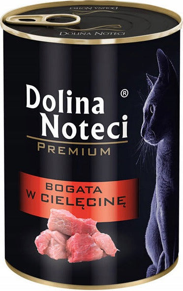 Wet cat food DOLINA NOTECI PREMIUM veal 400g