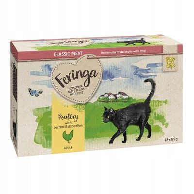 Wet cat food Feringa mix of flavors 12 x 85 g Brand Feringa