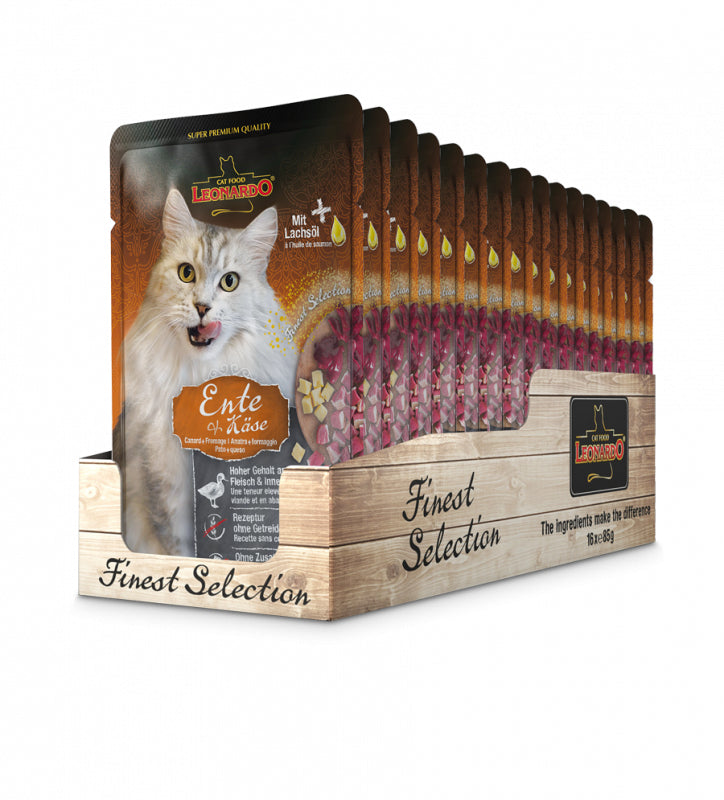 Wet cat food Leonardo Duck with Cheese 85g Lots of PREMIUM MEAT Manufacturer code 756445