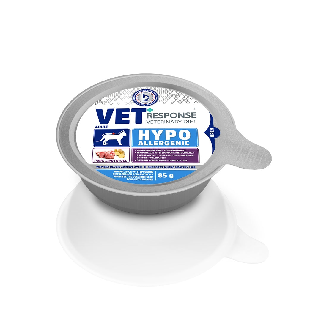 Wet cat food VET RESPONSE pork 85 g hypoallergenic