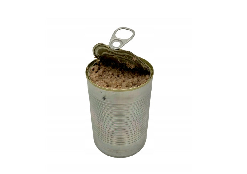 Wet cat food chicken. beef can 400g Brand no brand