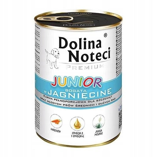 Wet dog food DOLINA NOTECI PREMIUM JUNIOR LAMB 24x400 Brand Dolina Noteci