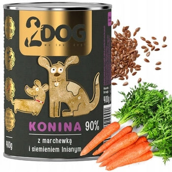 Wet dog food horsemeat with seeds 400g MONOPROTEIN HYPOALLERGENIC