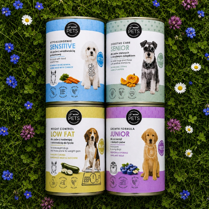 Wet dog food monoprotein kangaroo without grains low fat overweight light 400g Manufacturer code 5905398221936