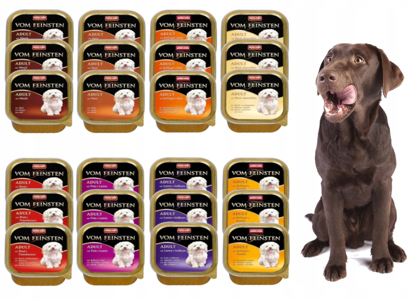 Wet food for dogs ANIMONDA VOM FEINSTEN ADULT 24 x 150g MIX OF FLAVORS