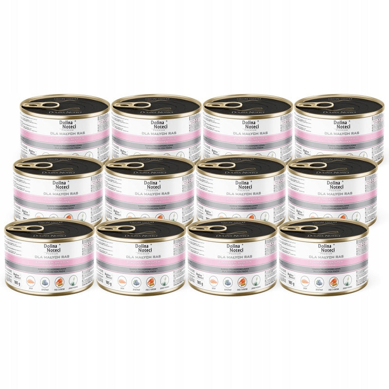 Wet food for small breed dogs Dolina Noteci Premium with turkey 12 x 185g