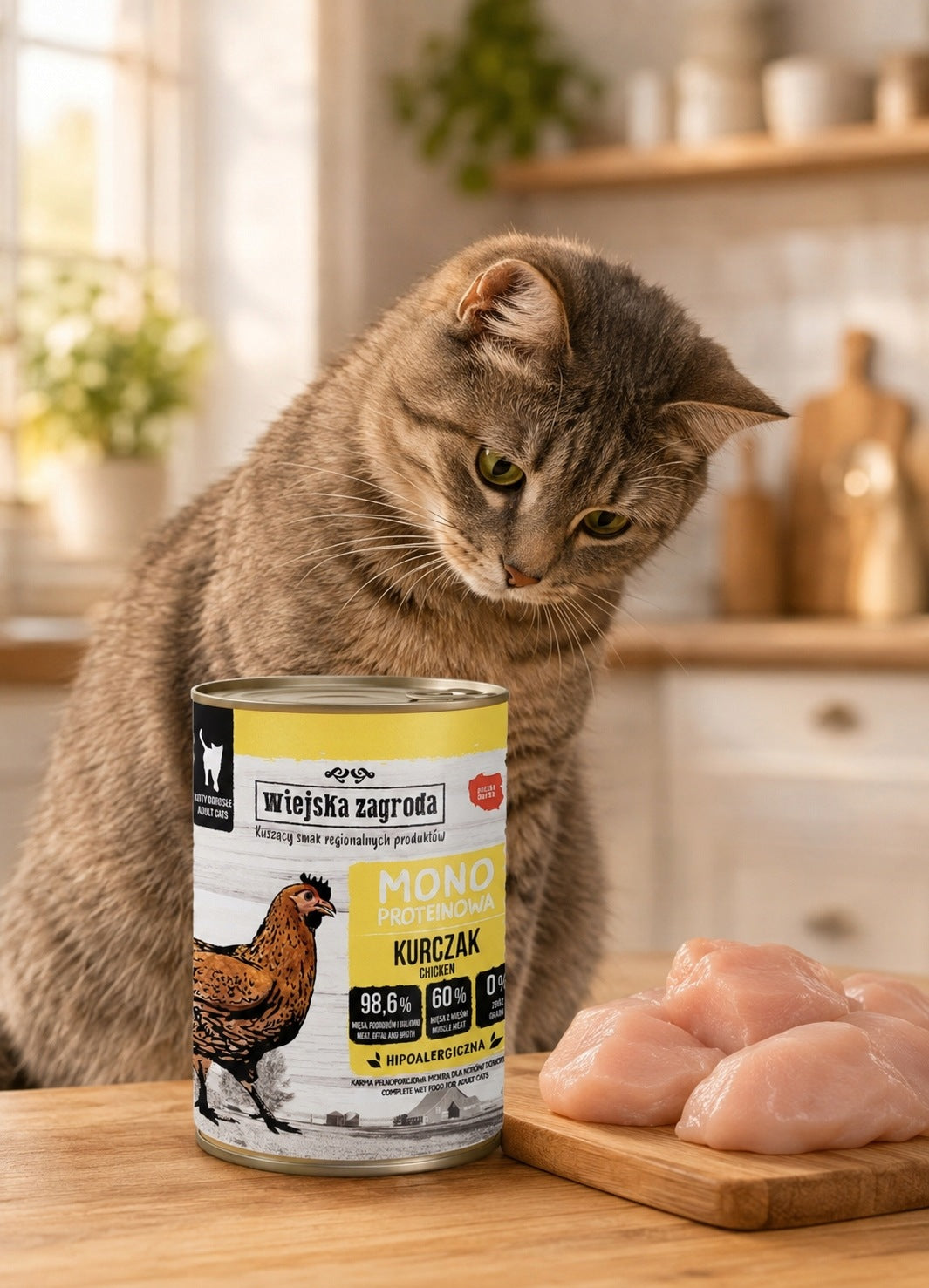 Wet monoprotein cat food Wiejska Zagroda chicken 400g Brand Wiejska Zagroda