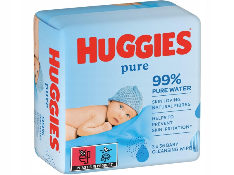 Wet wipes HUGGIES Pure (3X56)