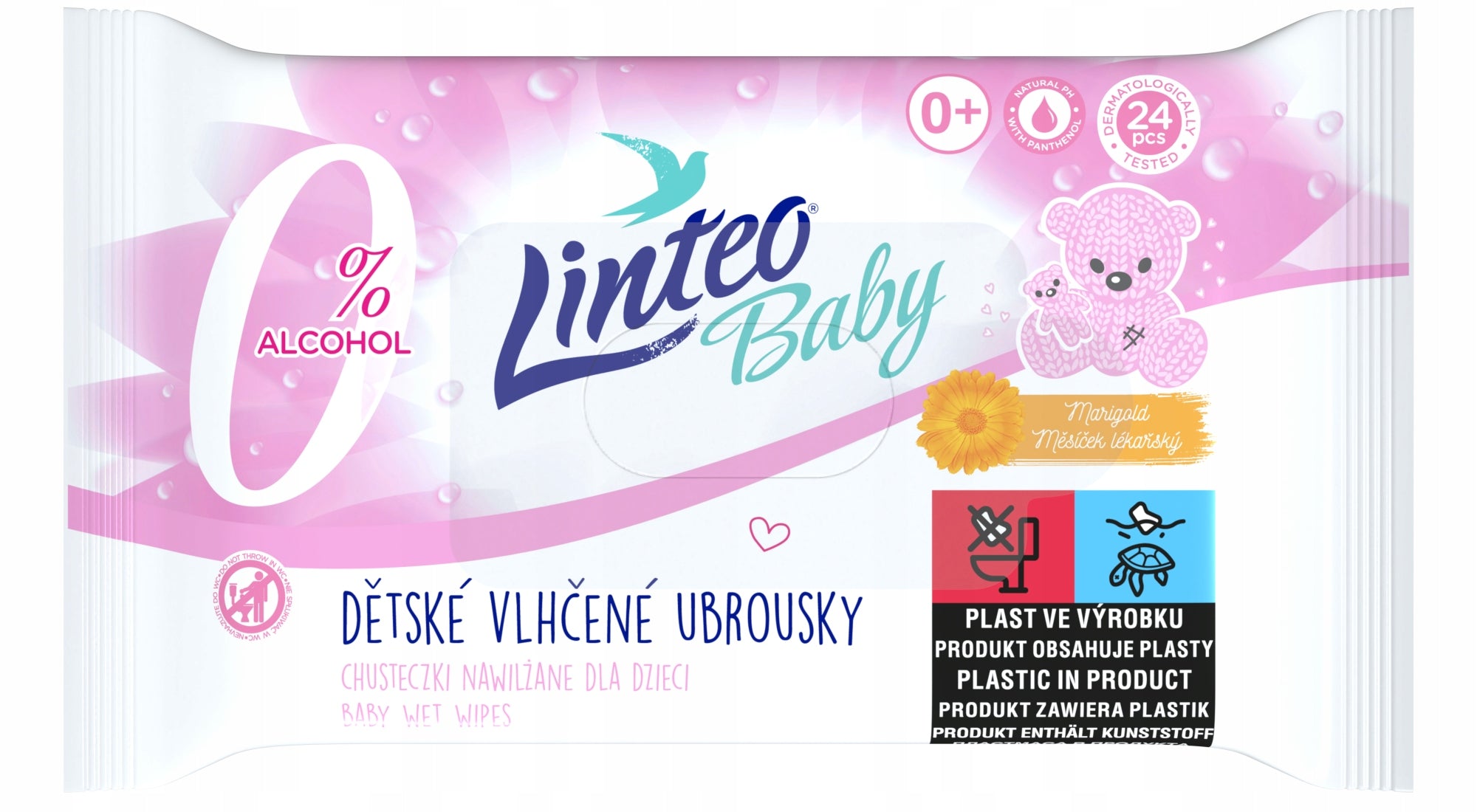 Wet wipes Linteo Baby 1 x 24 pcs. EAN (GTIN) 8594008874128