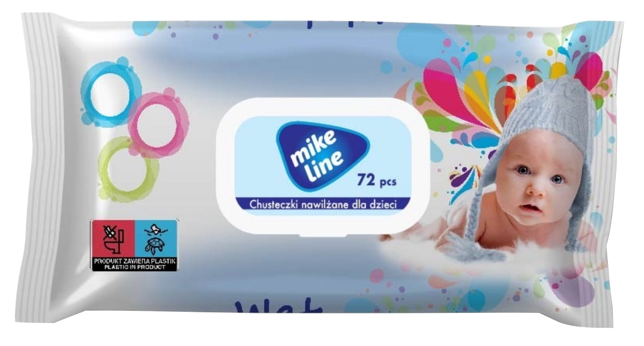 Wet wipes MIKE LINE 72 pcs with clip N