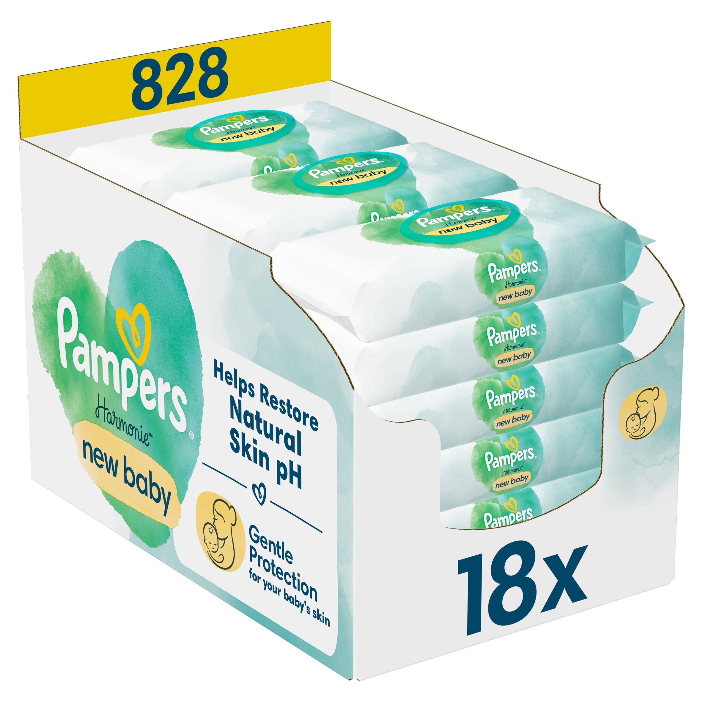 Wet wipes Pampers Harmonie New Baby 18 x 46 pcs.