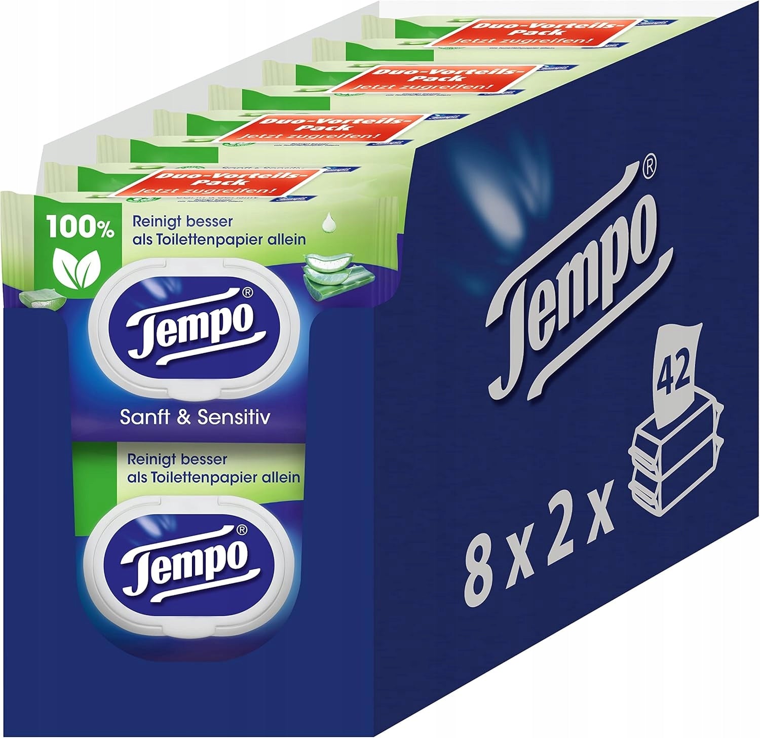 Wet wipes Tempo 836197 16x42 Brand Tempo
