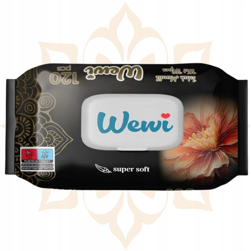 Wet wipes Wewi Flower 3x 120pcs.super soft,gentle practical Manufacturer of a medical device ariya imex
