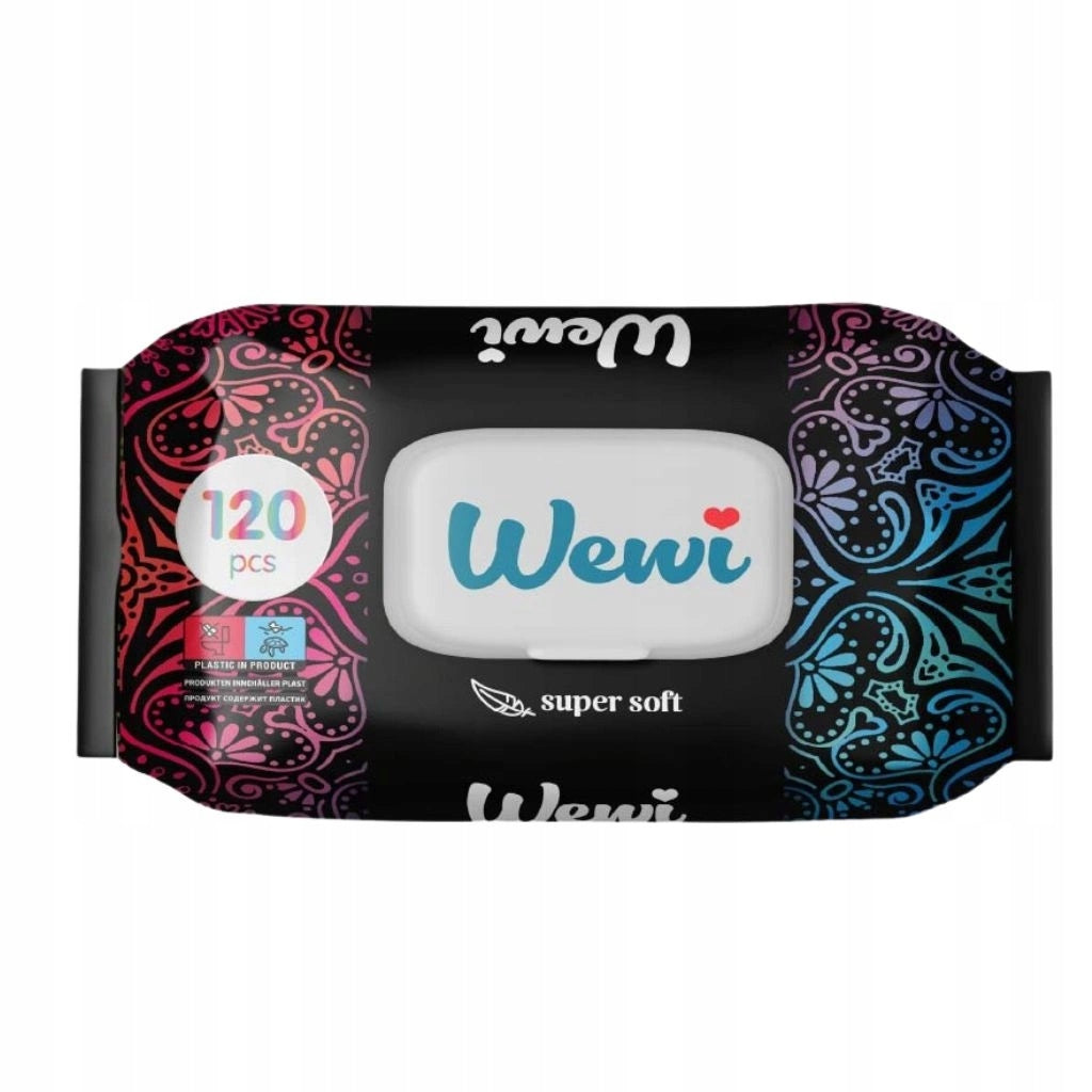 Wet wipes Wewi Flower, Dream Dubai fragrance and Rose 3x120pcs Packaging status original