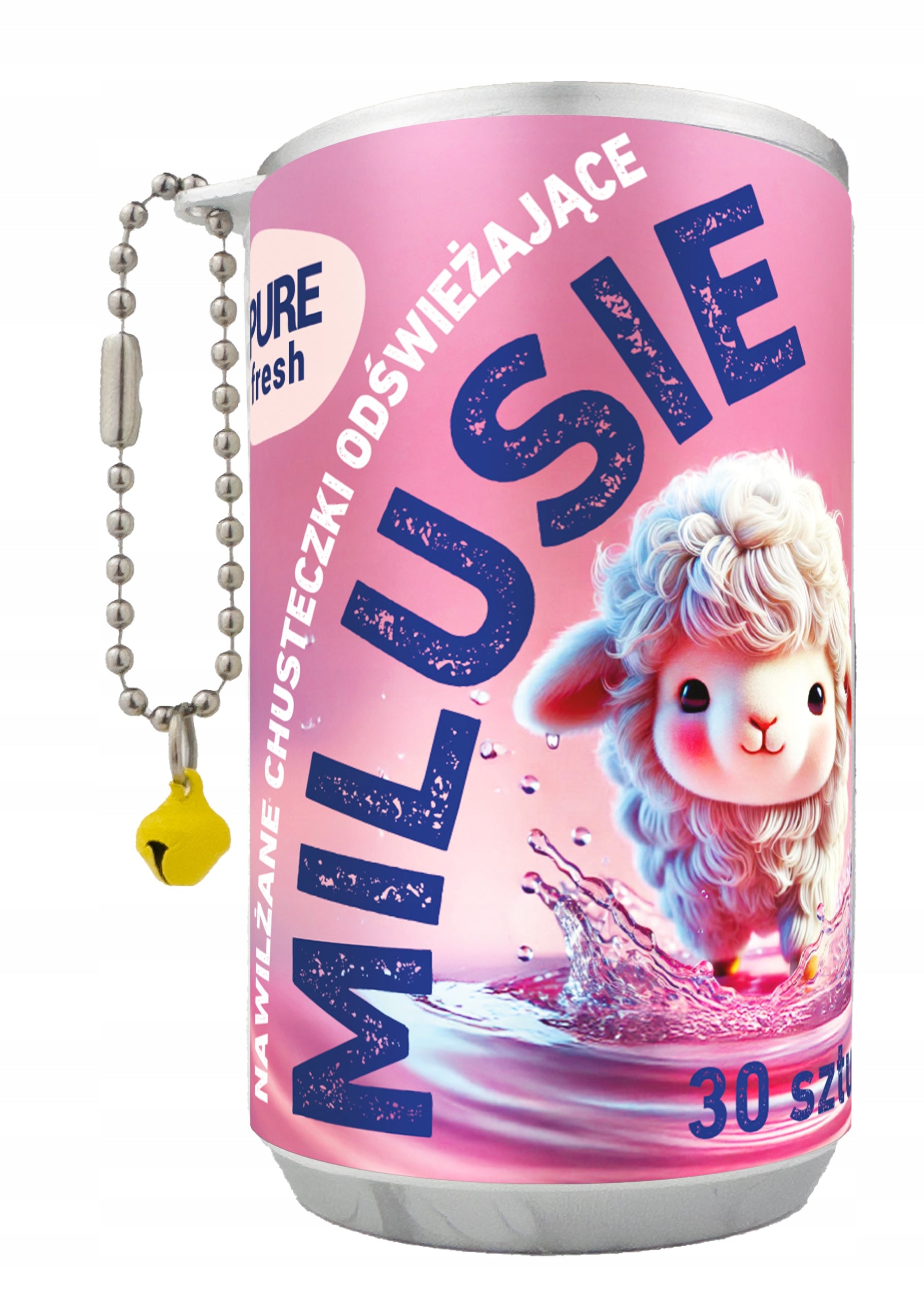 Wet wipes refreshing Milusie can small 30pcs mix Brand no brand