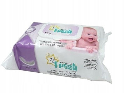 Wet wipes with clip CARTON 18 x 120 pcs EAN (GTIN) 8697659223731