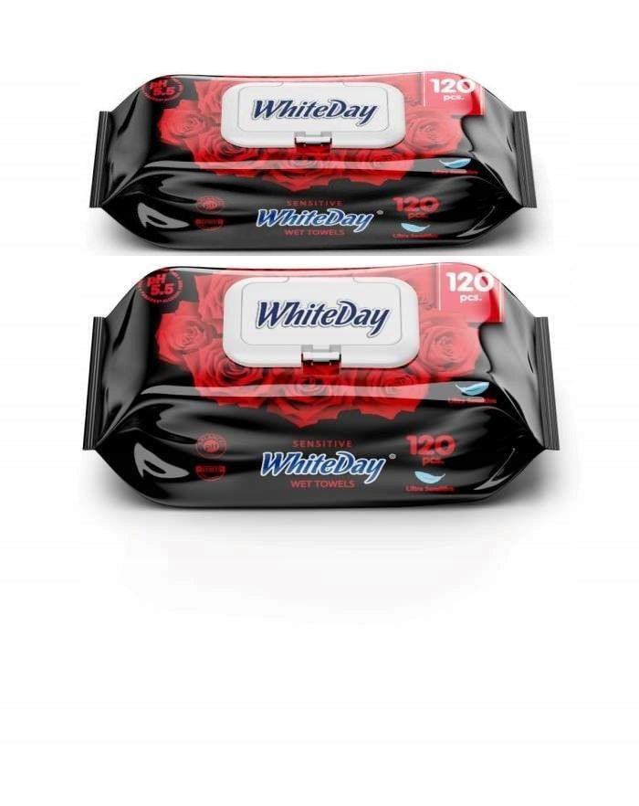 Wet wipes with clip WhiteDay 120 pcs. Brand no brand