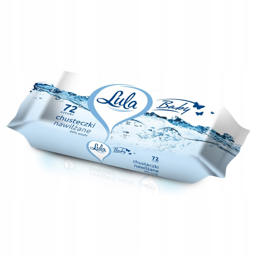 Wet wipes with water 99% LULA BABY 72pcs.