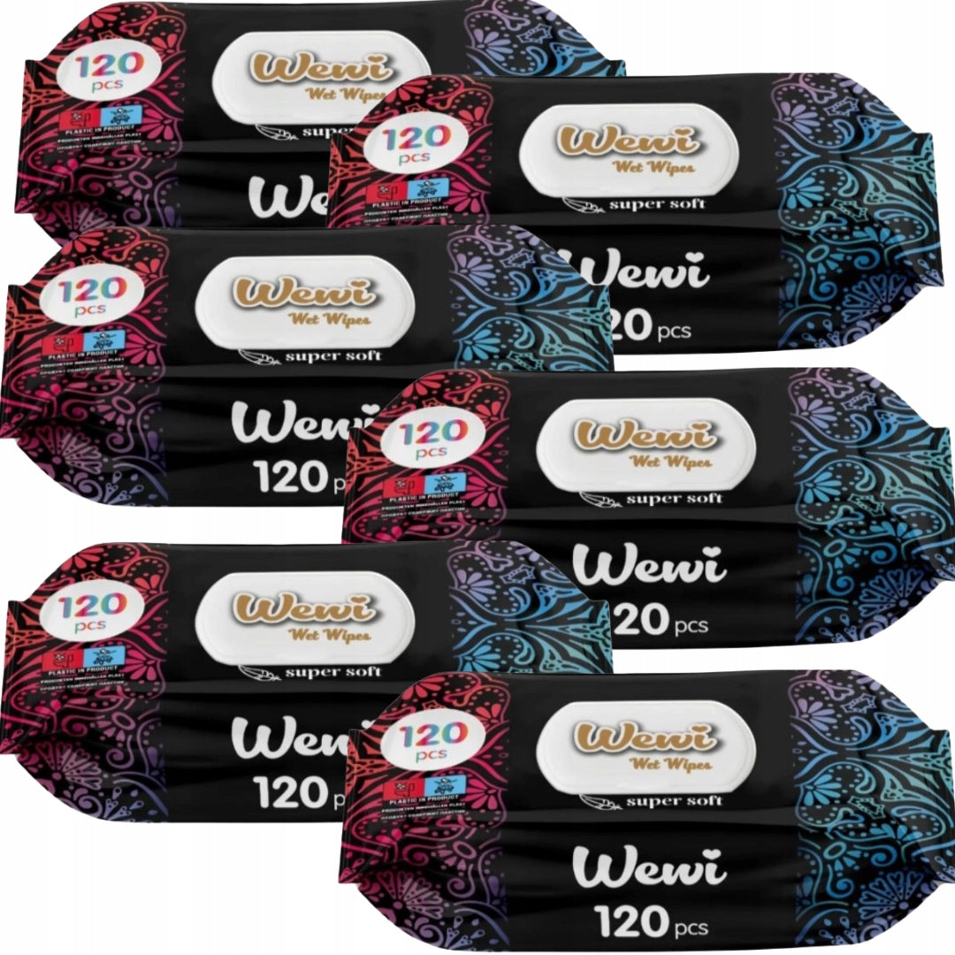 Wewi Dream Dubai Wet Wipes Delicate Scent 6x120 pcs