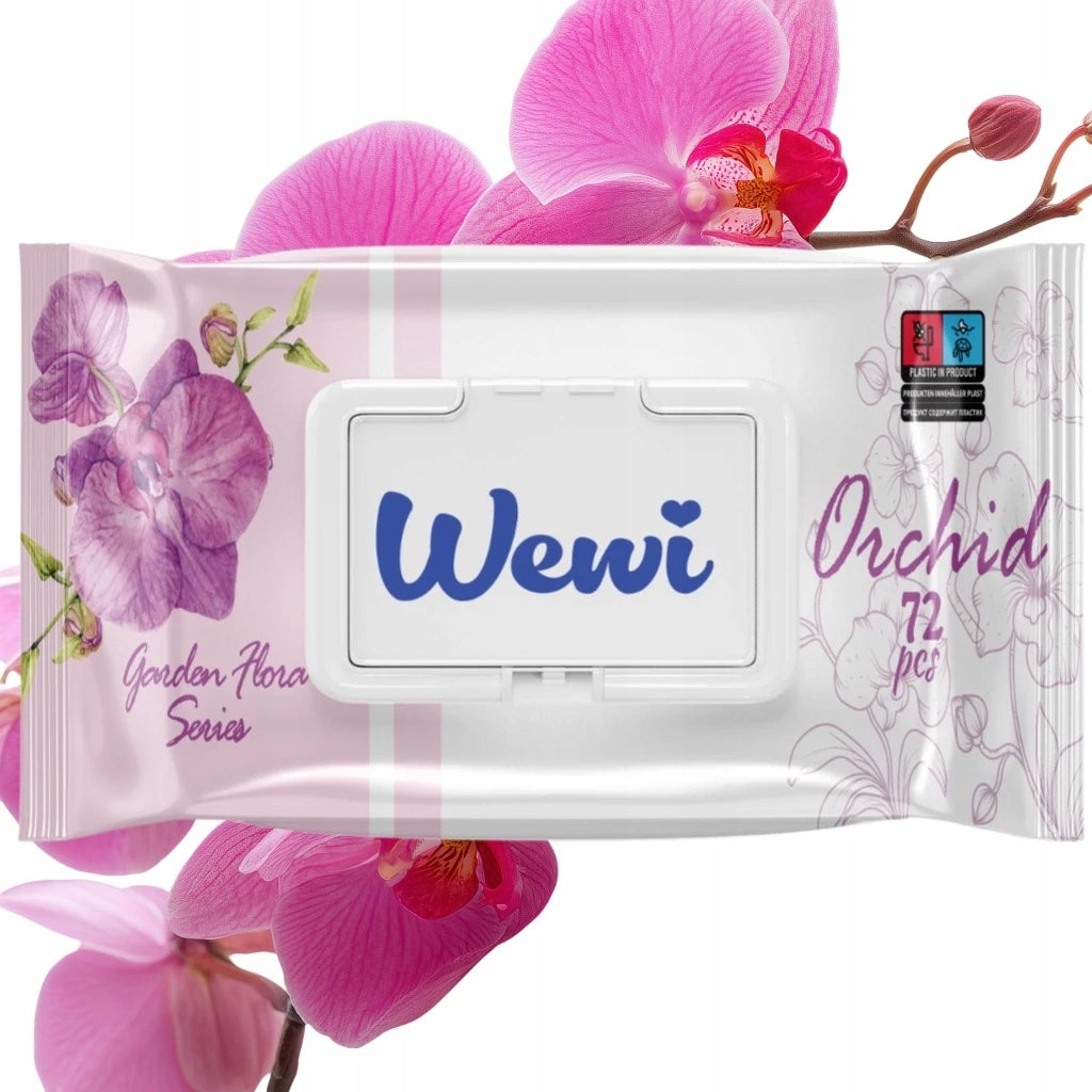 Wewi Orchid Wet Wipes with Orchid Scent for Children 72 Pack x12 Brand no brand